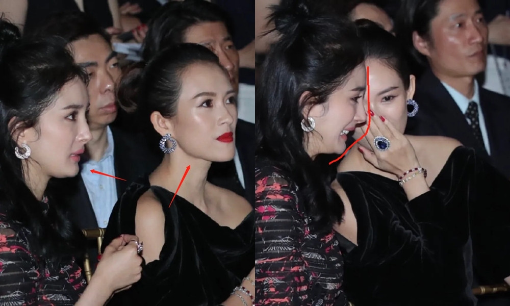 Khi chụp cùng Chương Tử Di, vốn được đánh giá là ngôi sao có "xương mặt", góc nghiêng đẹp bậc nhất giới giải trí, Dương Mịch càng lộ ra khuyết điểm. Khi chụp cùng Chương Tử Di, vốn được đánh giá là ngôi sao có "xương mặt", góc nghiêng đẹp bậc nhất giới giải trí, Dương Mịch càng lộ ra khuyết điểm.