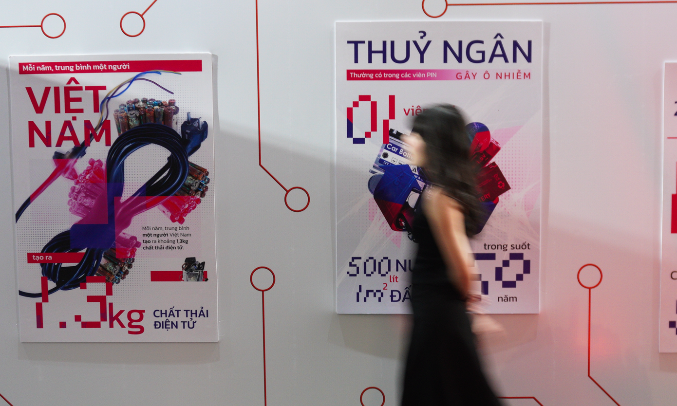 Hình ảnh tại khu vực Mạch báo động tại triển lãm.