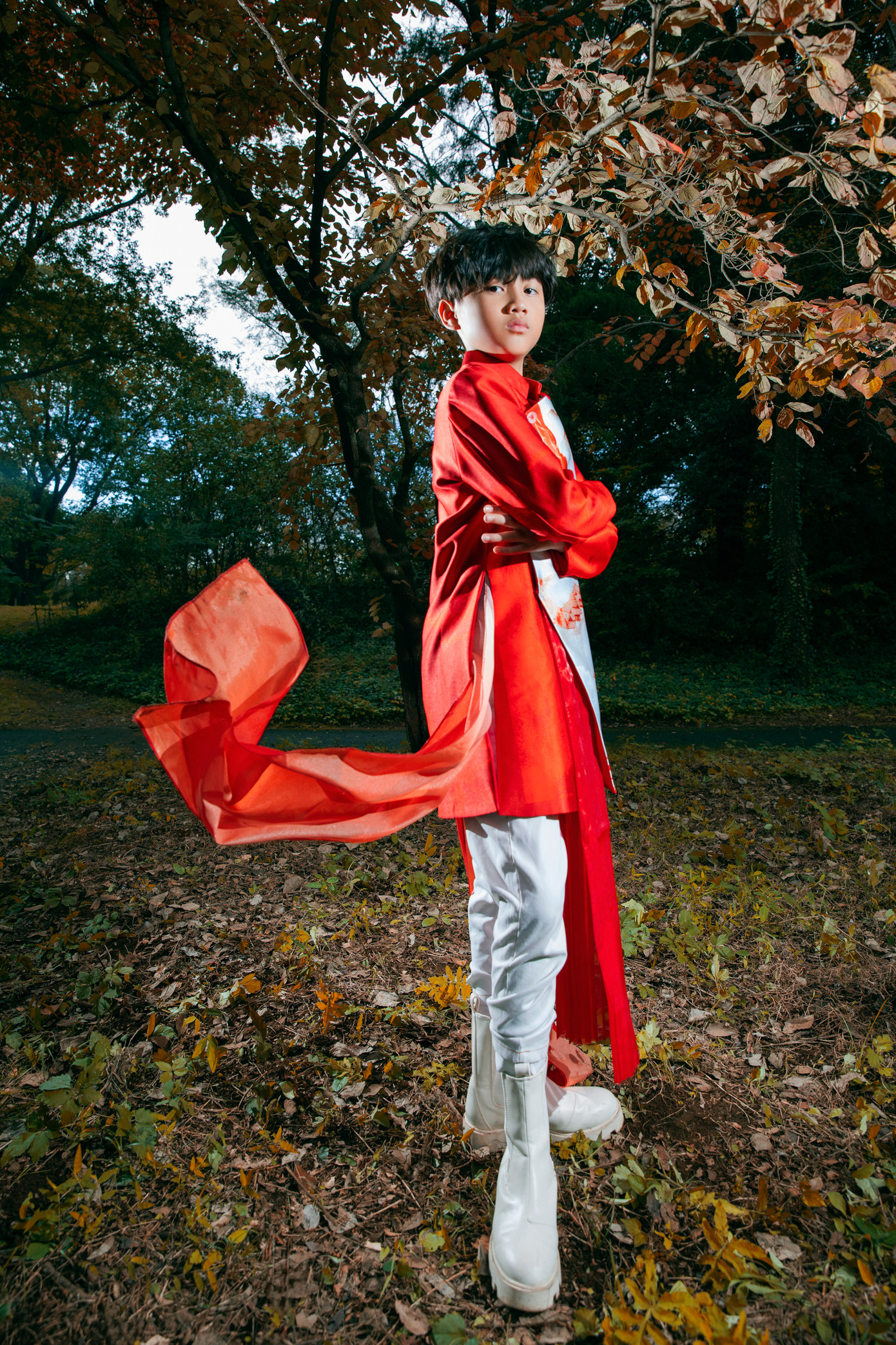 Toàn Phương đã có kinh nghiệm làm người mẫu nhí.