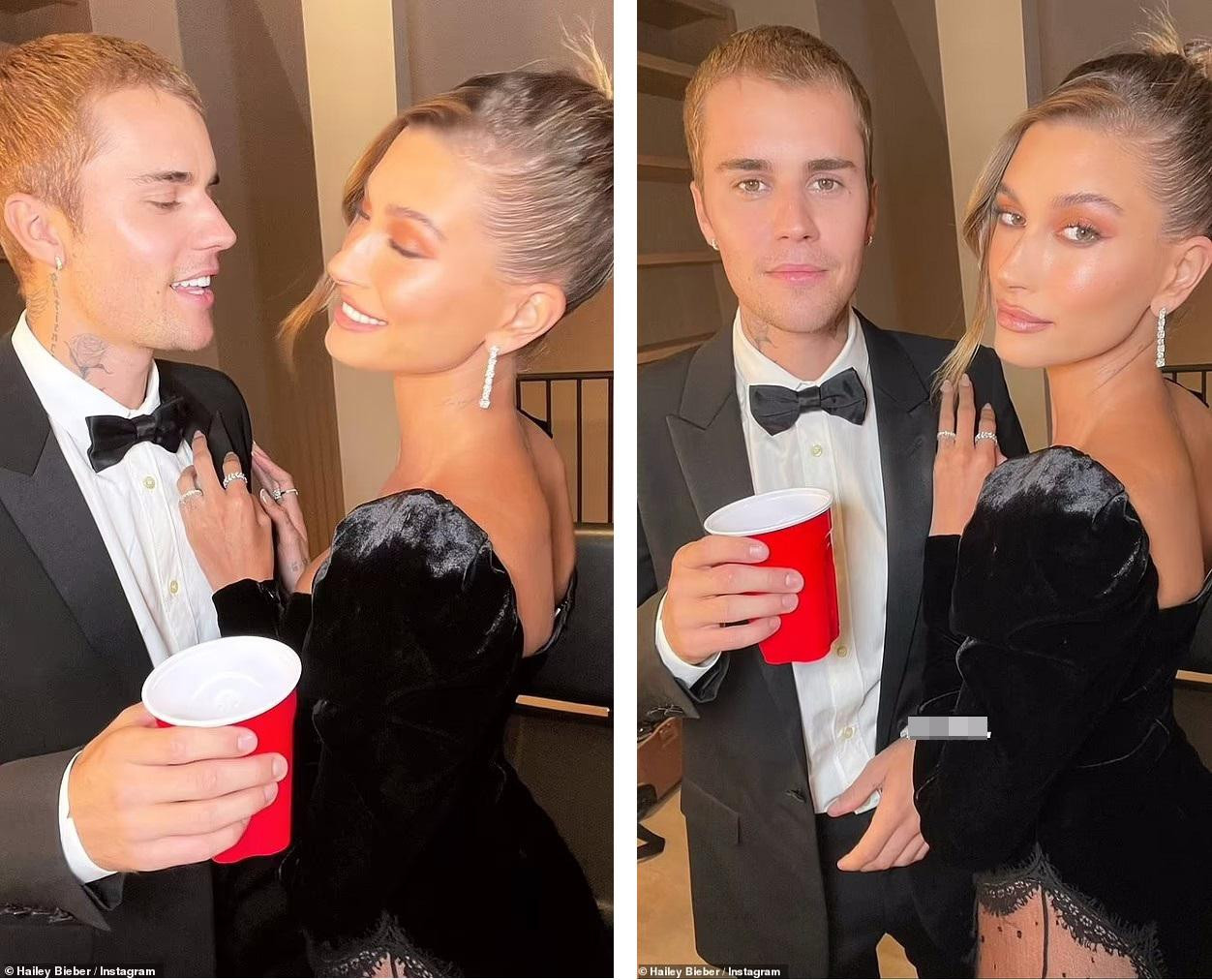 Cặp đôi vẫn vui vẻ trong hai bức ảnh được Hailey chia sẻ trên Instagram.