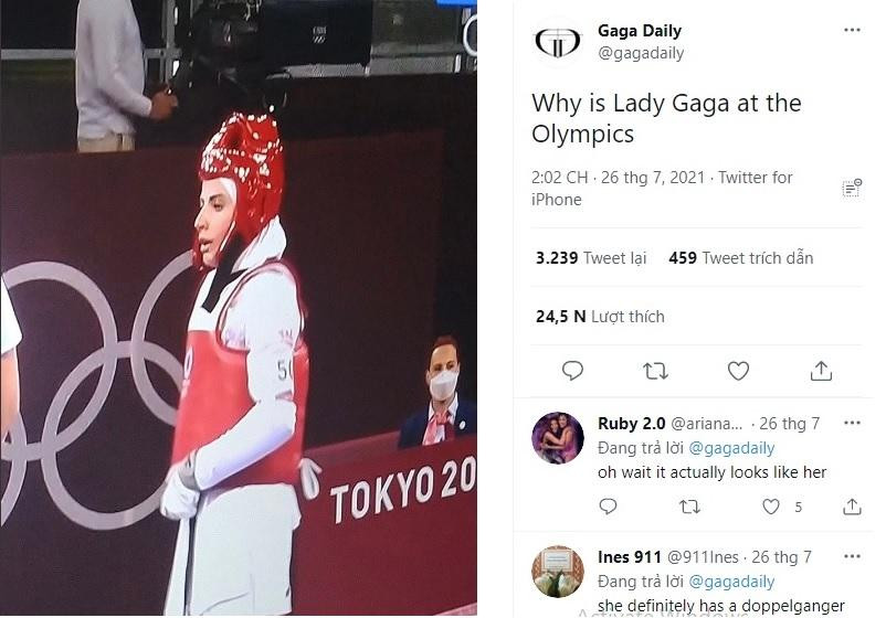 Tài khoản Gaga Daily chia sẻ ảnh của Julyana.