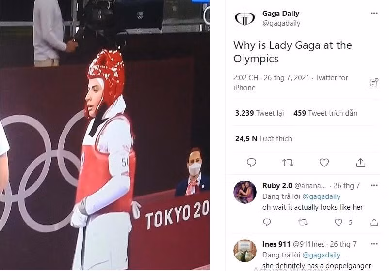 Tài khoản Gaga Daily chia sẻ ảnh của Julyana.