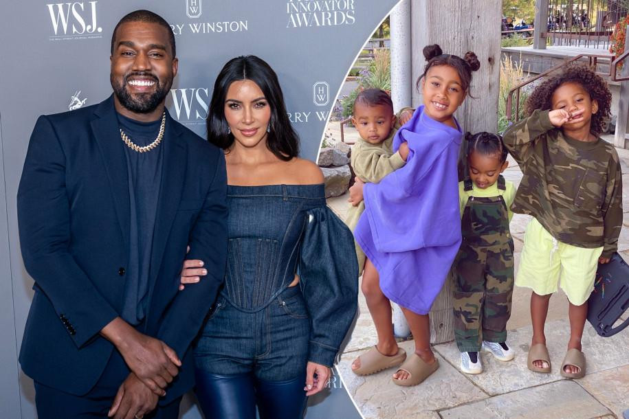 Kim và Kanye có buổi đi chơi chung cùng các con. Kim và Kanye có buổi đi chơi chung cùng các con.