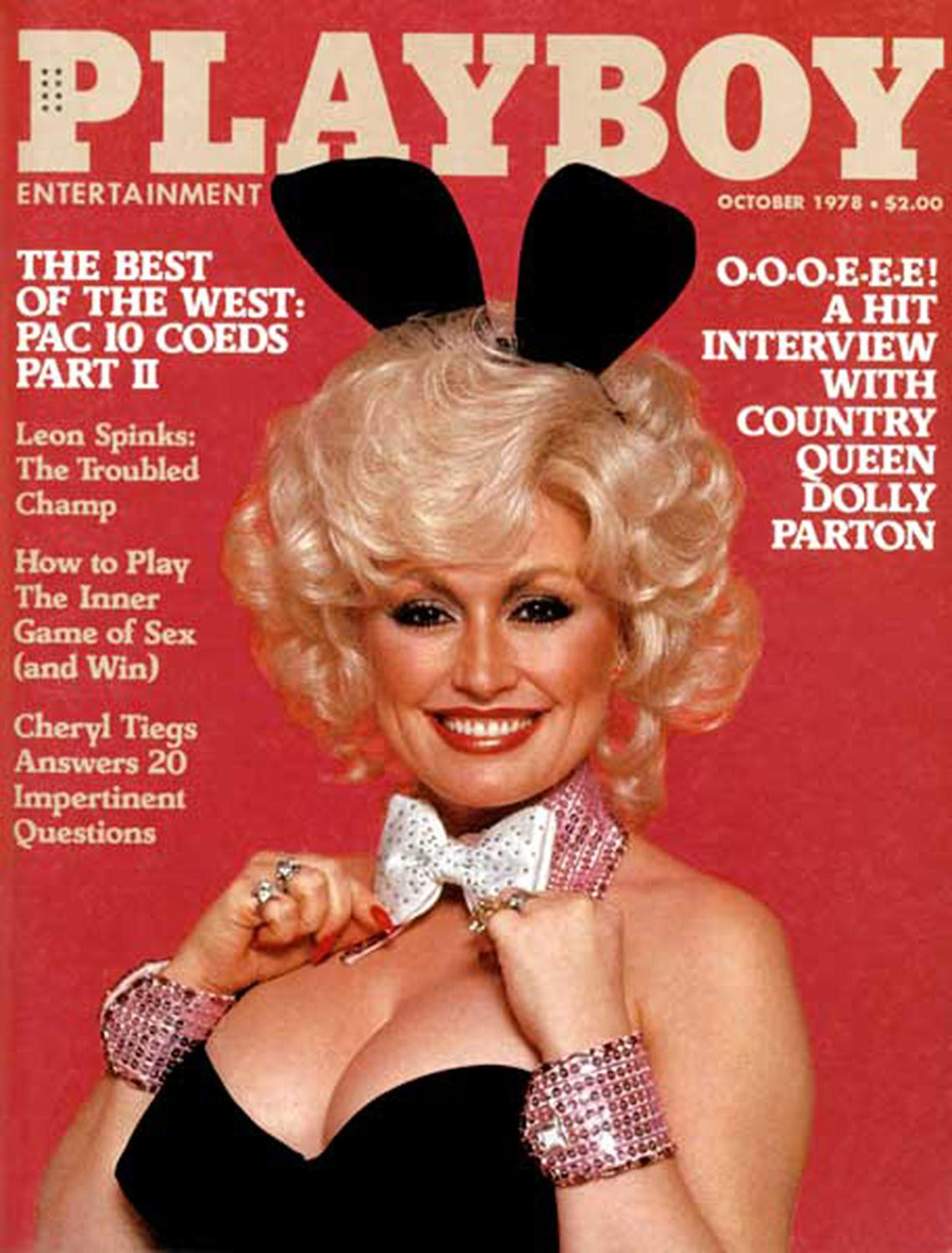 Bức ảnh bìa nổi tiếng của Dolly Parton trên tạp chí Playboy năm 1978.
