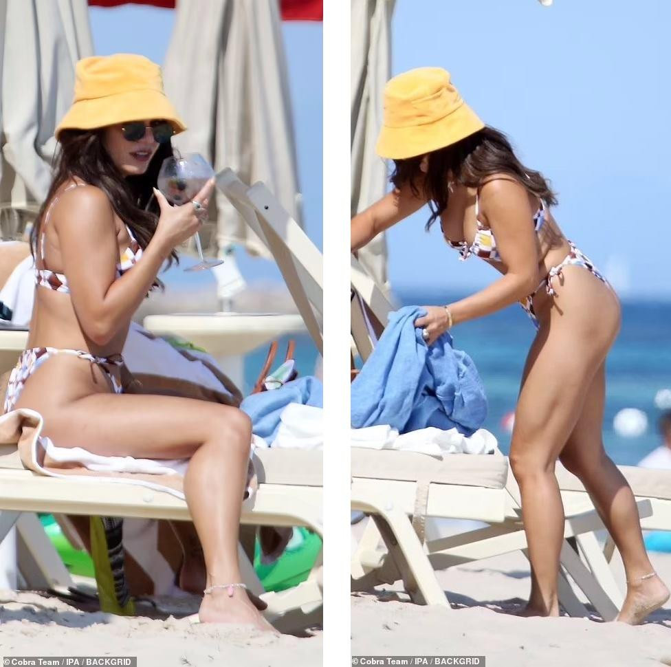 Chỉ cao 1m55, nữ diễn viên 32 tuổi vẫn thu hút ánh mắt nhờ gương mặt rạng rỡ, thân hình cân đối, săn chắc, &quot;vòng nào ra vòng nấy&quot; và làn da rám nắng quyến rũ.