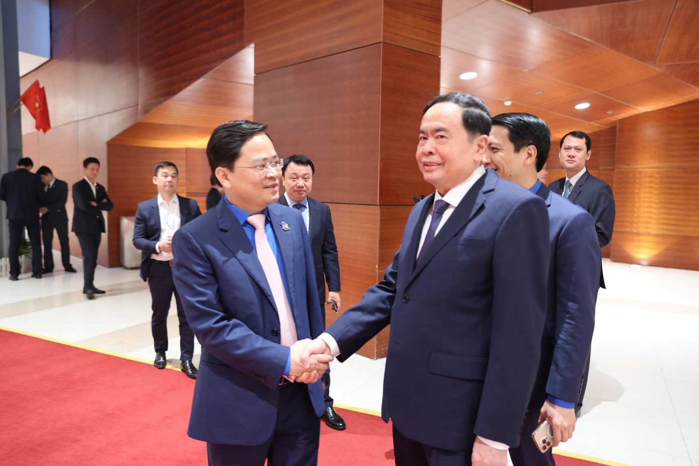 Phó Chủ tịch Thường trực Quốc hội Trần Thanh Mẫn, Bí thư Tỉnh ủy Bắc Ninh Nguyễn Anh Tuấn dự đại hội