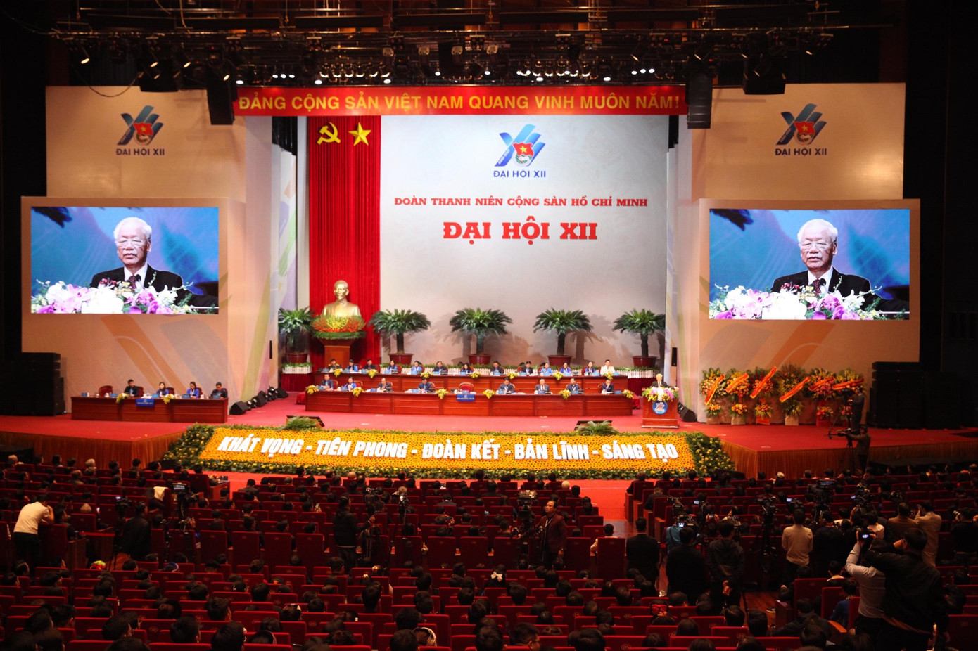 Thay mặt lãnh đạo Đảng, Nhà nước, Tổng Bí thư Nguyễn Phú Trọng phát biểu chỉ đạo đại hội.