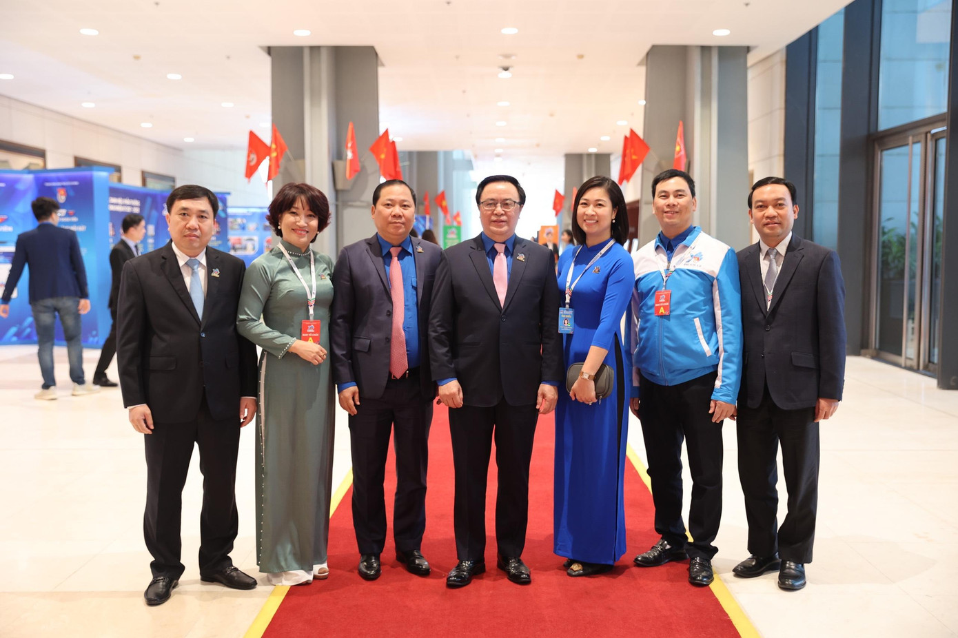 Bí thư Tỉnh ủy Hòa Bình Nguyễn Phi Long, Phó Bí thư Tỉnh ủy Hà Giang Nguyễn Mạnh Dũng, Chủ tịch danh dự Hội Doanh nhân trẻ Việt Nam Hoàng Bình Quân dự đại hội