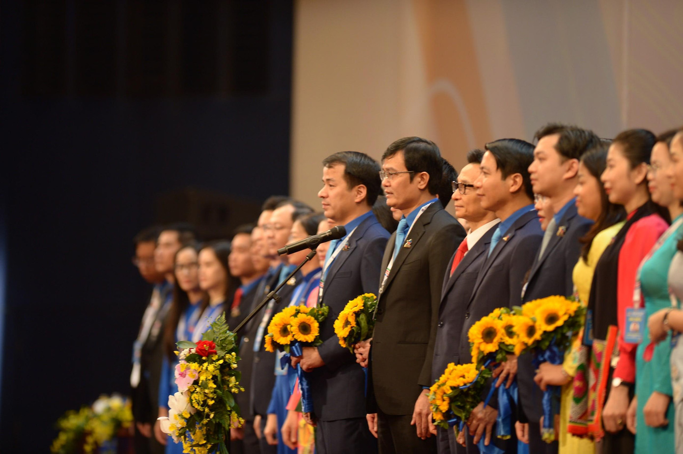 Anh Bùi Quang Huy, Bí thư thứ nhất T.Ư Đoàn, phát biểu nhận nhiệm vụ