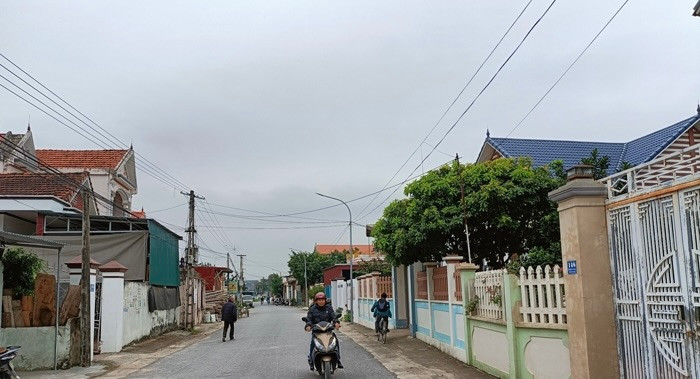 Một góc thôn Sao Vàng, xã Hoằng Phụ, huyện Hoằng Hoá (Thanh Hoá).