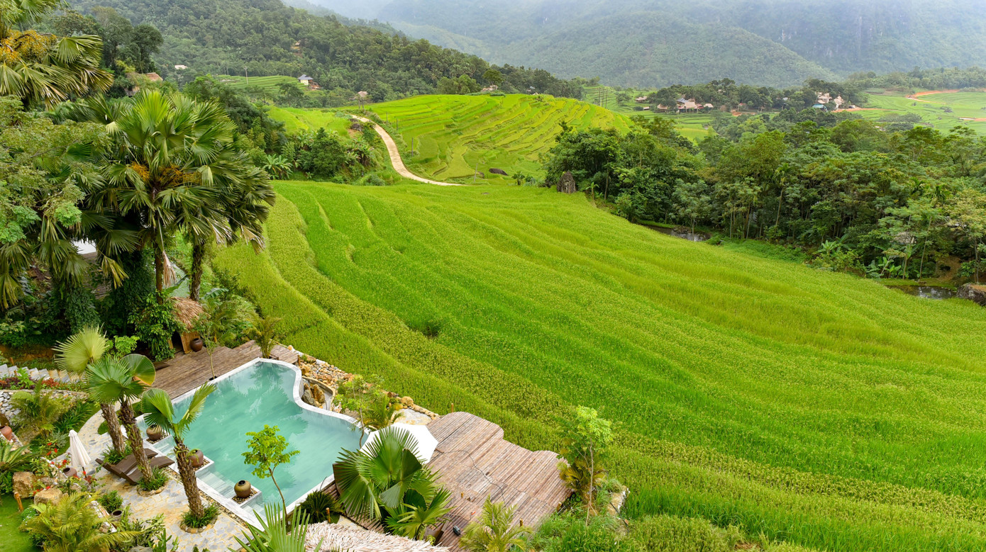 Tại khu du lịch sinh thái cộng đồng Pù Luông tiếp tục ghi nhận công suất phòng đạt 100% trong kỳ nghỉ Tết.