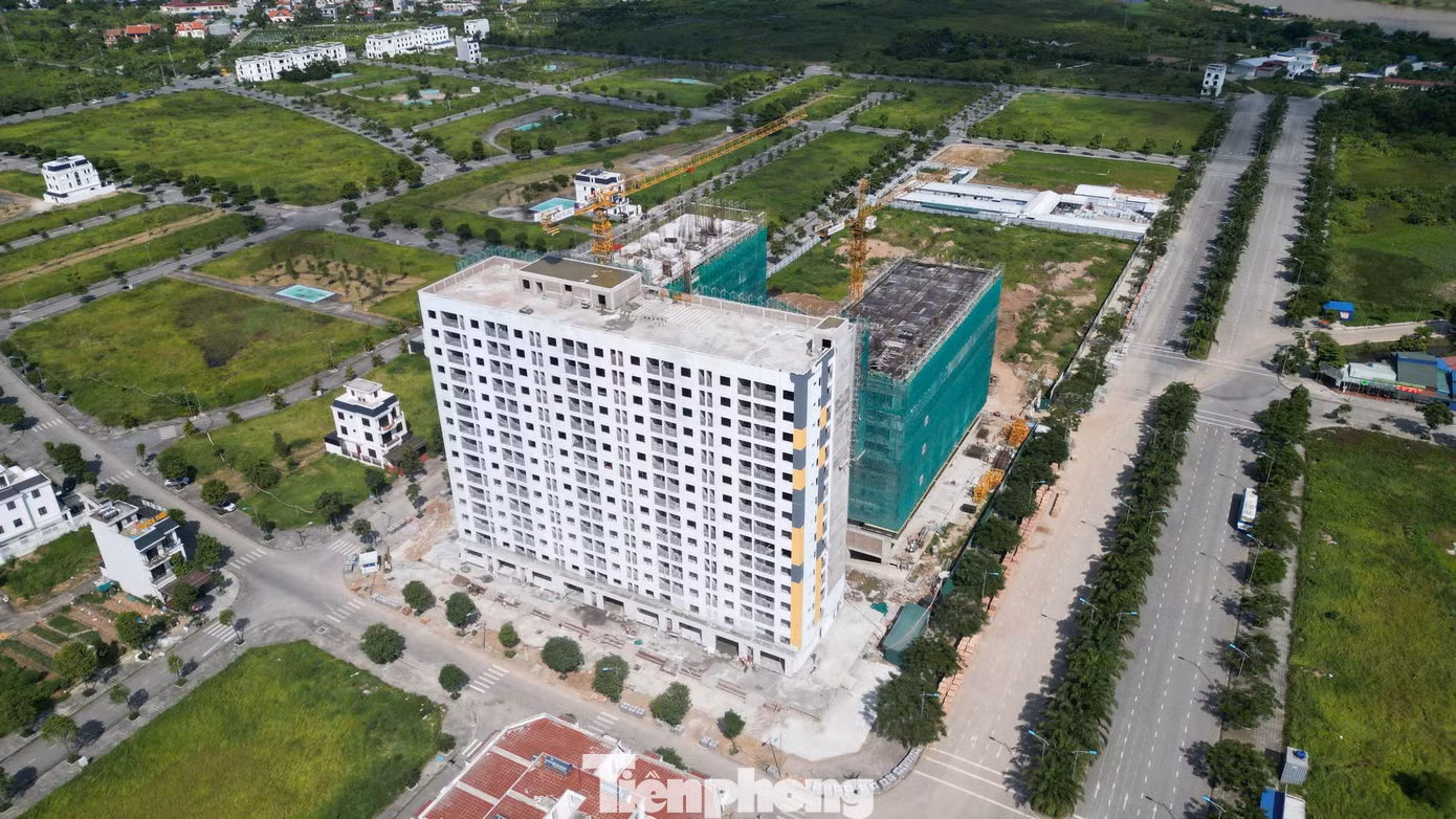 Dự án với 10 tòa chung cư cao 15 tầng, đảm bảo chỗ ở cho hơn 9.000 lao động, với mô hình xây dựng nhà ở xã hội trong lòng khu đô thị kết hợp cùng khu công nghiệp. Tổng mức đầu tư dự án hơn 1.594 tỷ đồng. Theo ghi nhận, dự án đã cất nóc tòa CT1 (296 căn), dự kiến bàn giao cho người dân cuối năm 2024. Chủ đầu tư đang thi công tòa CT5 (236 căn) và tòa CT6 (236 căn)... Dự án với 10 tòa chung cư cao 15 tầng, đảm bảo chỗ ở cho hơn 9.000 lao động, với mô hình xây dựng nhà ở xã hội trong lòng khu đô thị kết hợp cùng khu công nghiệp. Tổng mức đầu tư dự án hơn 1.594 tỷ đồng. Theo ghi nhận, dự án đã cất nóc tòa CT1 (296 căn), dự kiến bàn giao cho người dân cuối năm 2024. Chủ đầu tư đang thi công tòa CT5 (236 căn) và tòa CT6 (236 căn)...