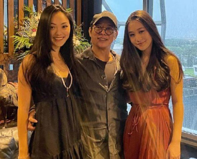 Siêu sao võ thuật bên hai con gái xinh đẹp, tài giỏi