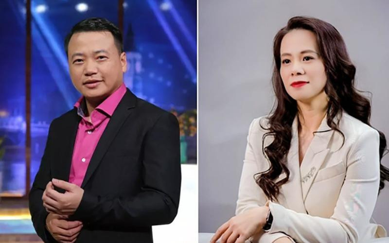 Shark Nguyễn Hòa Bình và vợ - doanh nhân Đào Lan Hương.