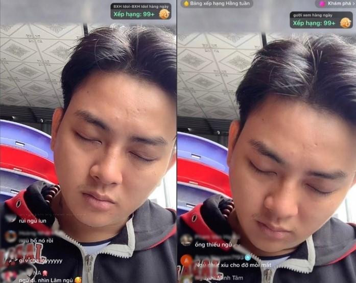 Hoài Lâm ngủ gật trên livestream, nói năng lan man khiến fan lo lắng ảnh 1 Hoài Lâm ngủ gật trên livestream, nói năng lan man khiến fan lo lắng ảnh 1