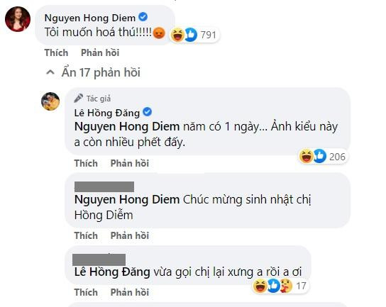 Khán giả phát hiện Hồng Đăng lại xưng hô “anh-em” sau khi vừa công khai chúc mừng sinh nhật “bà chị”