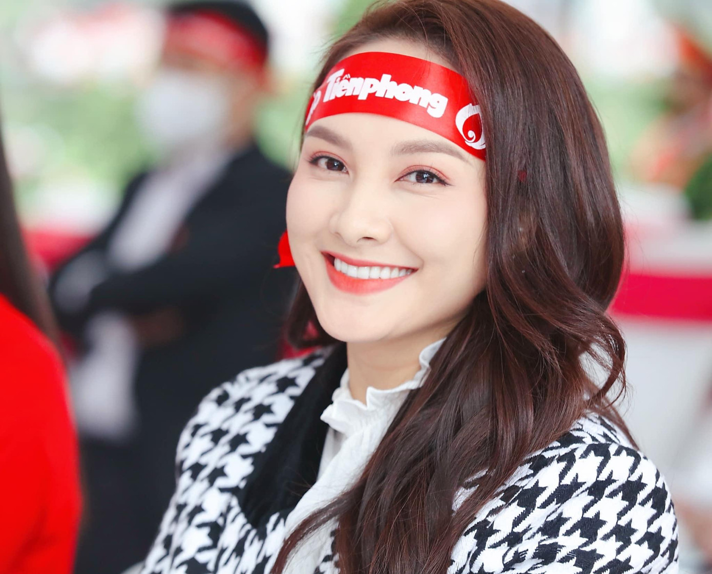 Diễn viên Bảo Thanh rạng rỡ tại Chủ nhật Đỏ. Ảnh: Như Ý Diễn viên Bảo Thanh rạng rỡ tại Chủ nhật Đỏ. Ảnh: Như Ý