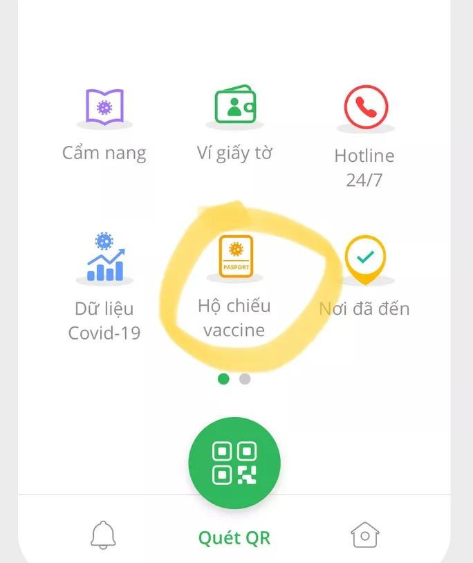Để xem được hộ chiếu vắc-xin người dân có thể vào ứng dụng PC Covid sau đó vào mục "Hộ chiếu vắc-xin" Để xem được hộ chiếu vắc-xin người dân có thể vào ứng dụng PC Covid sau đó vào mục "Hộ chiếu vắc-xin"
