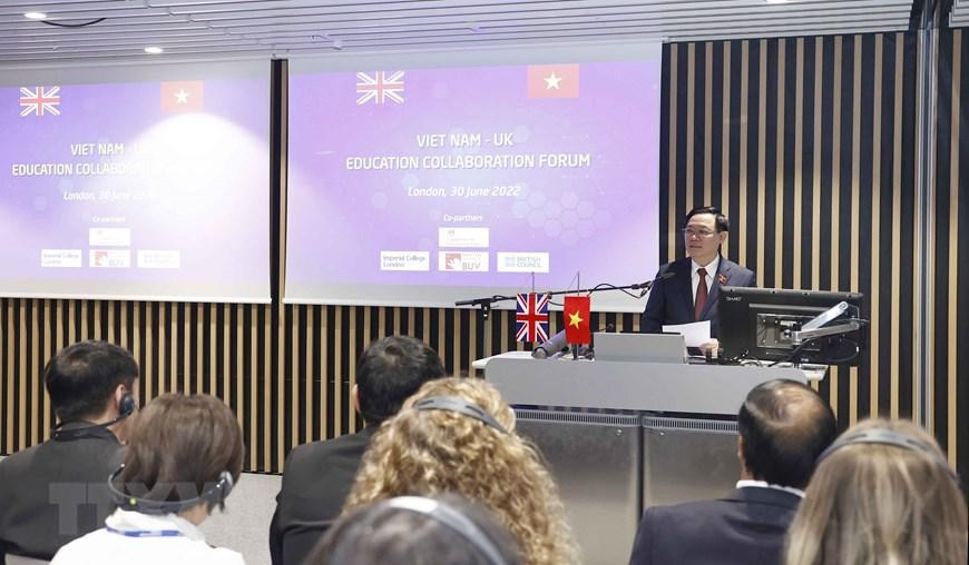 Chủ tịch Quốc hội Vương Đình Huệ phát biểu. (Ảnh: Doãn Tấn/TTXVN)