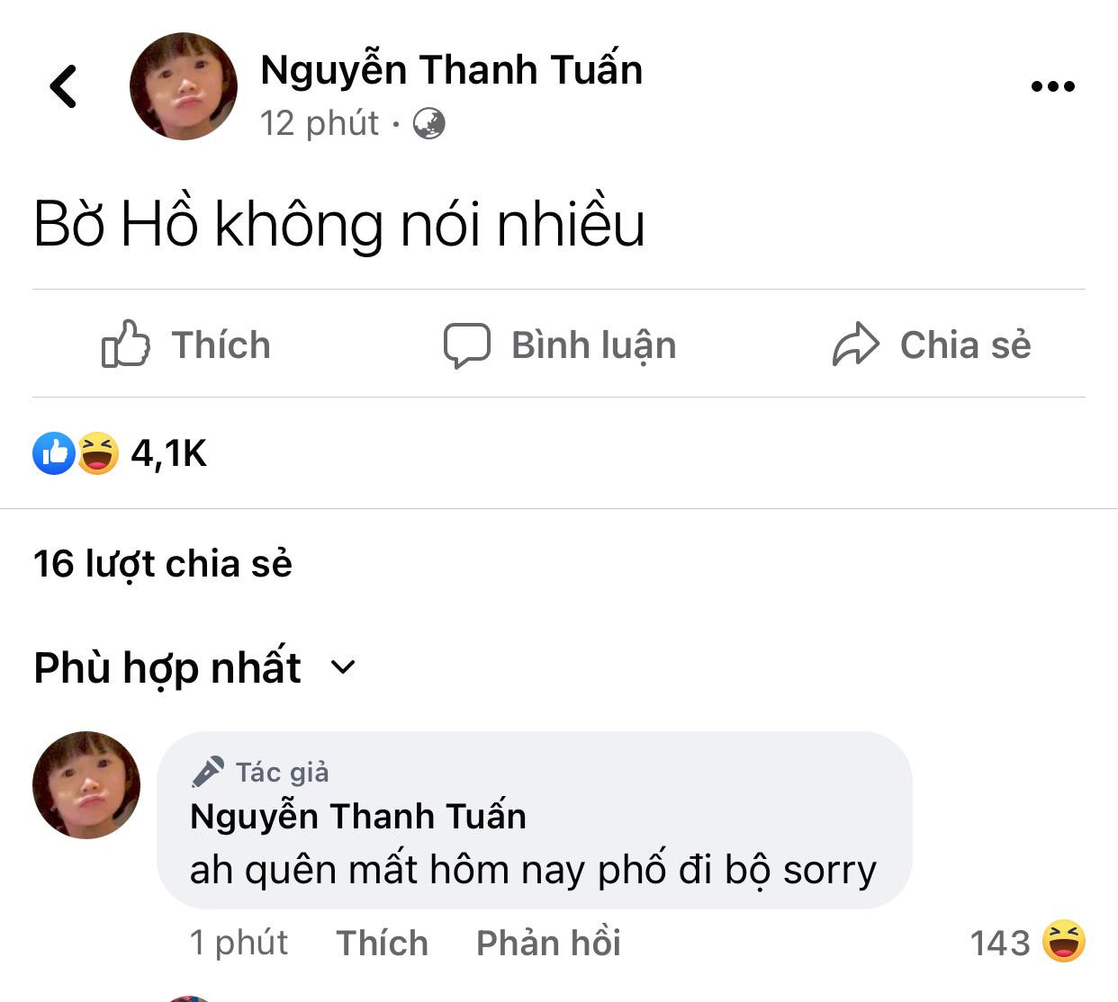 JustaTee kêu gọi mọi người lên phố ăn mừng.