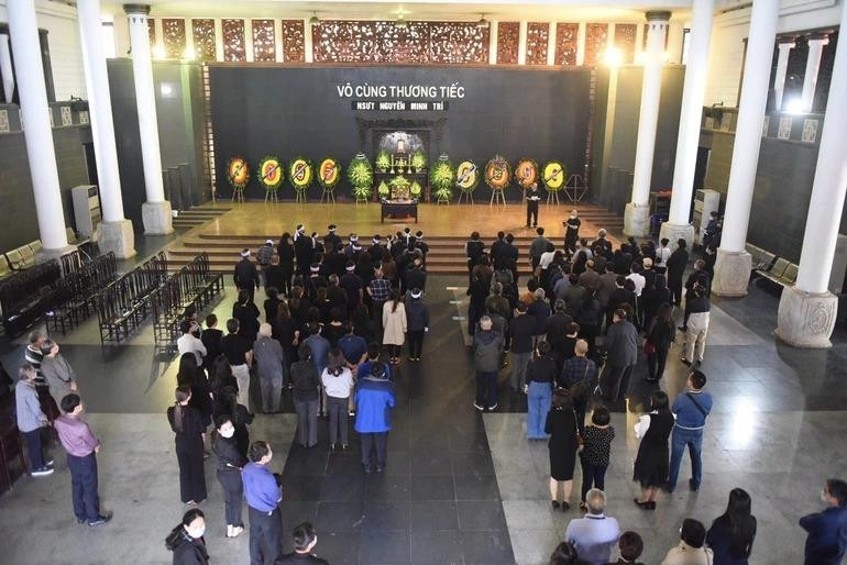 Sau khi lễ viếng kết thúc, thi hài phát thanh viên Minh Trí sẽ được hỏa táng tại Đài hóa thân hoàn vũ - Nghĩa trang Văn Điển - Hà Nội (Ảnh: Toàn Vũ).