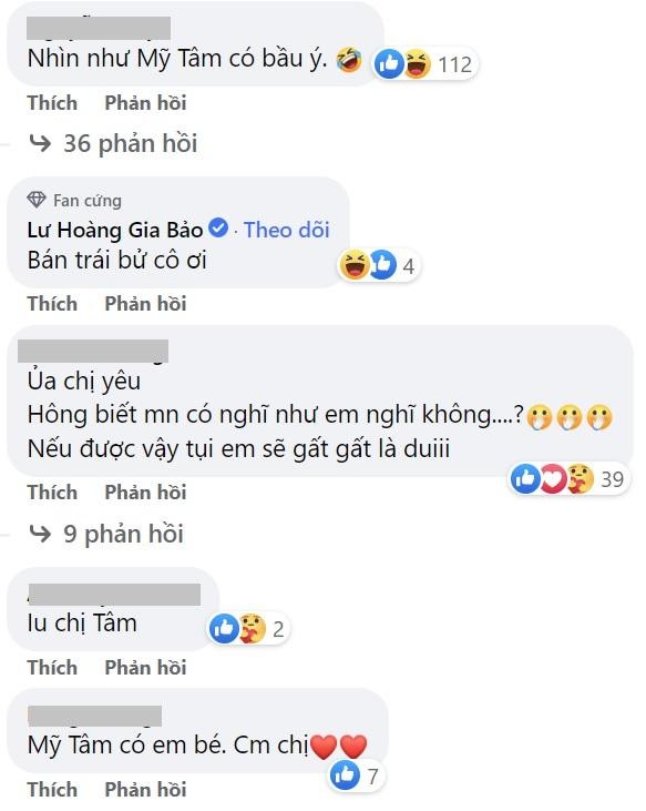 Cư dân mạng đặt nghi vấn Mỹ Tâm đang mang thai. Cư dân mạng đặt nghi vấn Mỹ Tâm đang mang thai.