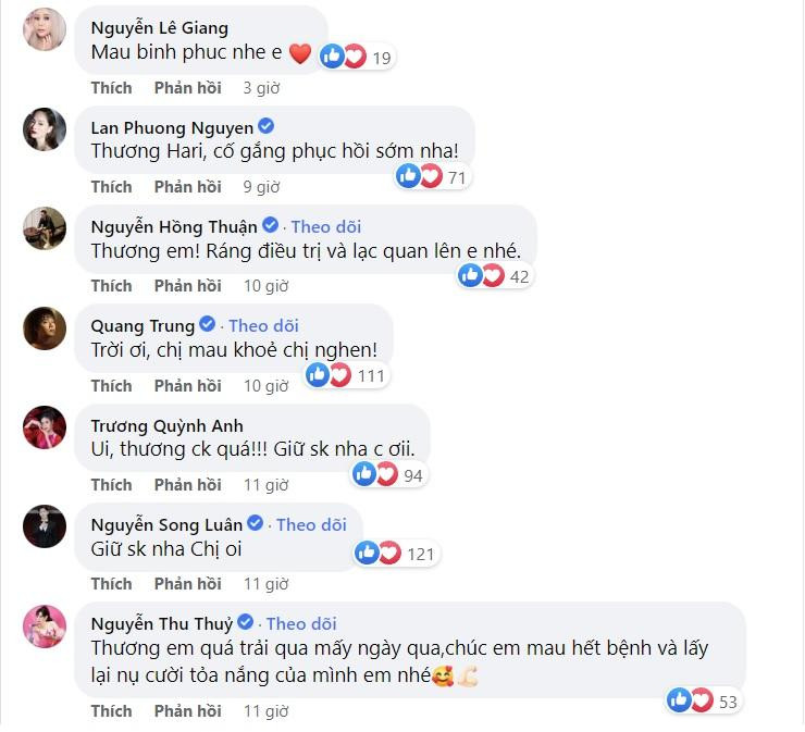 Đồng nghiệp động viên Hari Won Đồng nghiệp động viên Hari Won