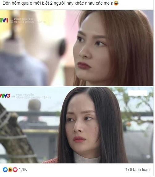 Bảo Thanh (trên) trong Về nhà đi con và Lan Phương phim Nàng dâu order