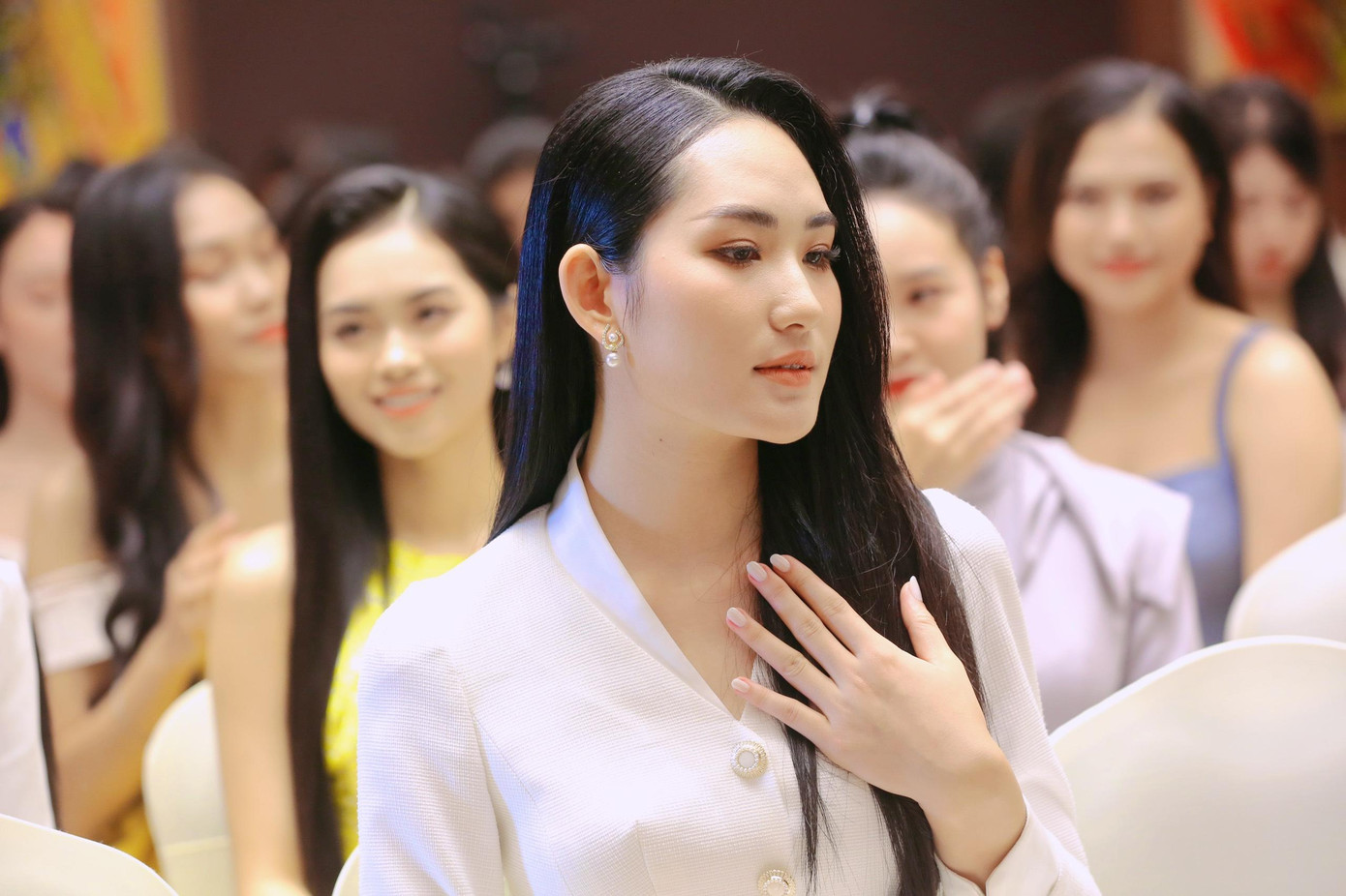 Thí sinh Nhật Quỳnh có chiều cao 1,75 m. Ảnh: Trọng Tài.