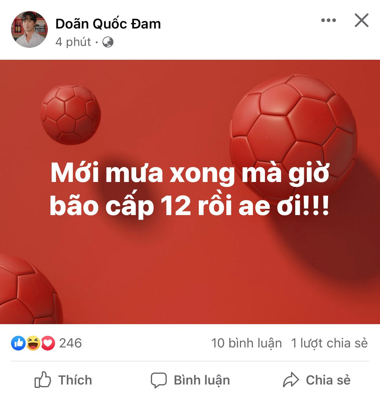 Diễn viên Doãn Quốc Đam cập nhật không khí chiến thắng của U23 Việt Nam.