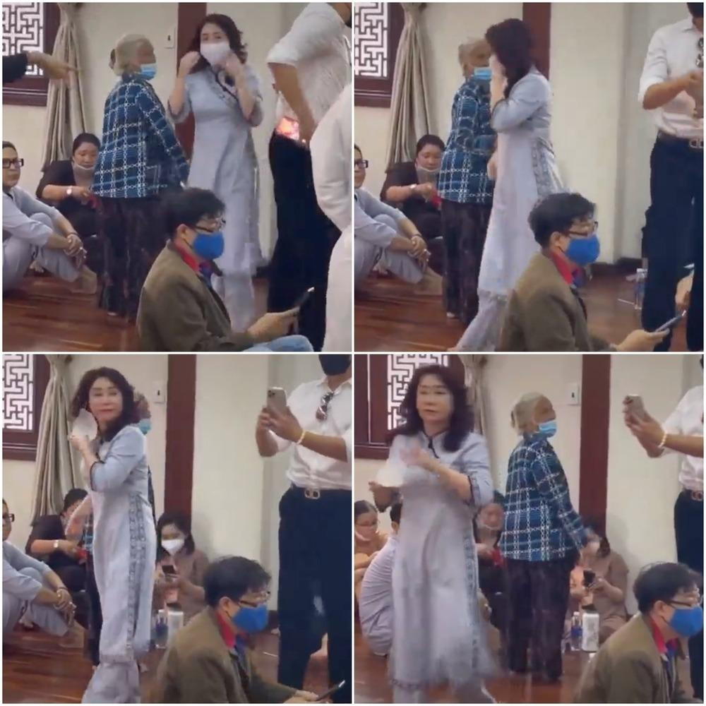 Nghệ sĩ Thoại Mỹ bị &quot;ném đá&quot; vì cư dân mạng cho rằng cô ngó lơ nghệ sĩ Hồng Sáp