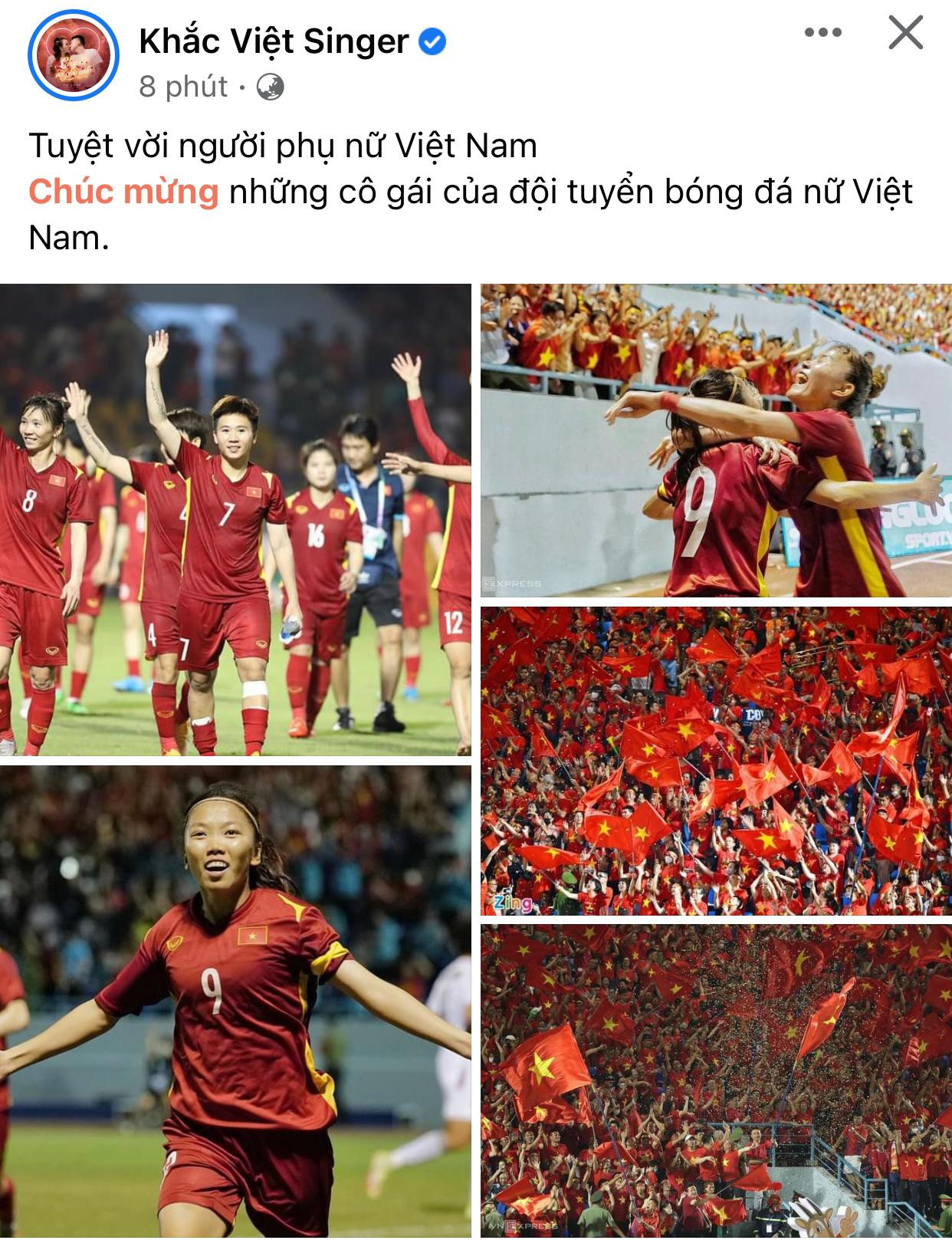 Những khoảnh khắc tuyệt vời, đầy cảm xúc trong trận Chung kết tranh HCV tại SEA Games 31, môn bóng đá nữ được các nghệ sĩ chia sẻ Những khoảnh khắc tuyệt vời, đầy cảm xúc trong trận Chung kết tranh HCV tại SEA Games 31, môn bóng đá nữ được các nghệ sĩ chia sẻ