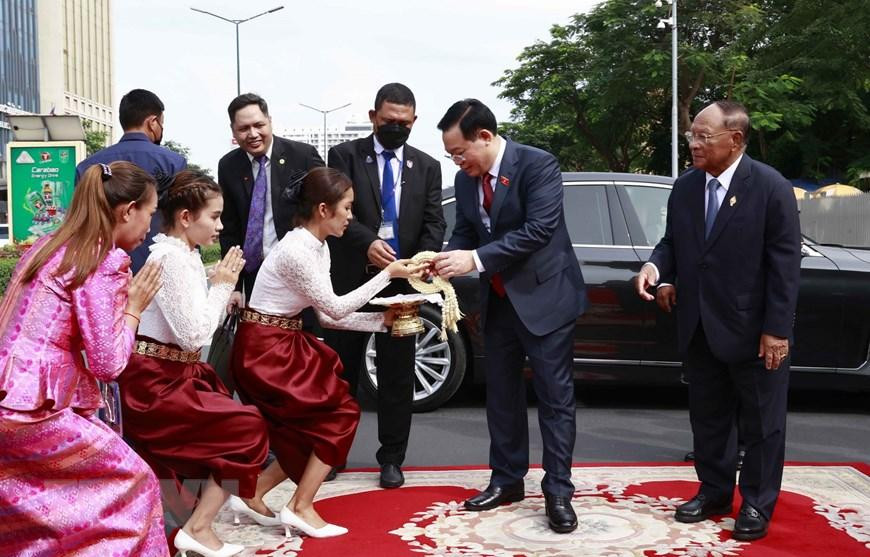 Nghi thức đón Chủ tịch Quốc hội Vương Đình Huệ. (Ảnh: Doãn Tấn/TTXVN) Nghi thức đón Chủ tịch Quốc hội Vương Đình Huệ. (Ảnh: Doãn Tấn/TTXVN)