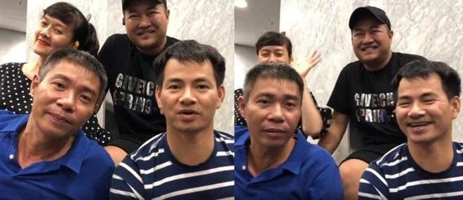 Hình ảnh Minh Quân (áo đen) phát tướng khi tham gia Táo Quân