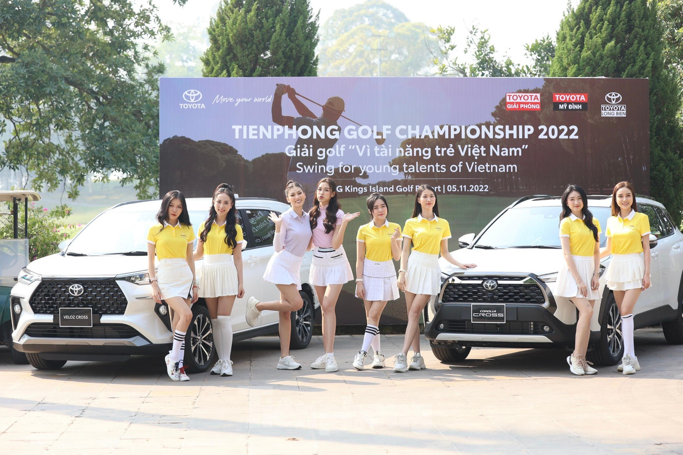 Dàn người đẹp xuất hiện rạng rỡ tại Tiền Phong Golf Championship 2022. Ảnh: Như Ý.