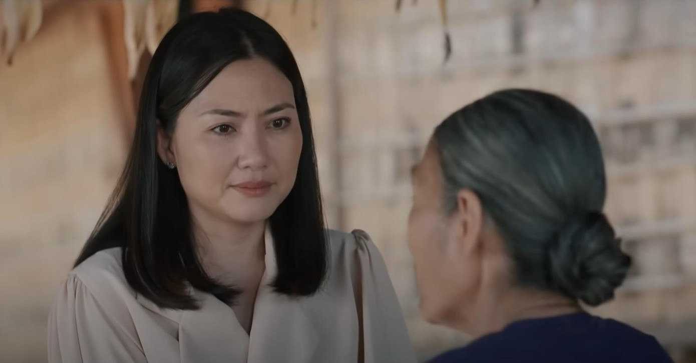 Hồng trở về làng Mô. Ảnh: CMH.