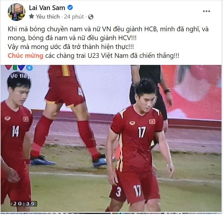 Mong ước cả tuyển nam và nữ Việt Nam đều giành HCV SEA Games 31 của nhà báo Lại Văn Sâm thành hiện thực.