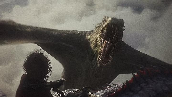 Cảnh rượt đuổi gay cấn của Aemond và Lucerys.