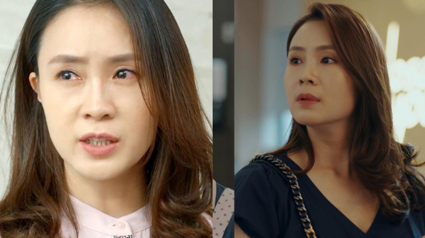 Tạo hình nhân vật Khuê và Phương (phải) của Hồng Diễm. Tạo hình nhân vật Khuê và Phương (phải) của Hồng Diễm.