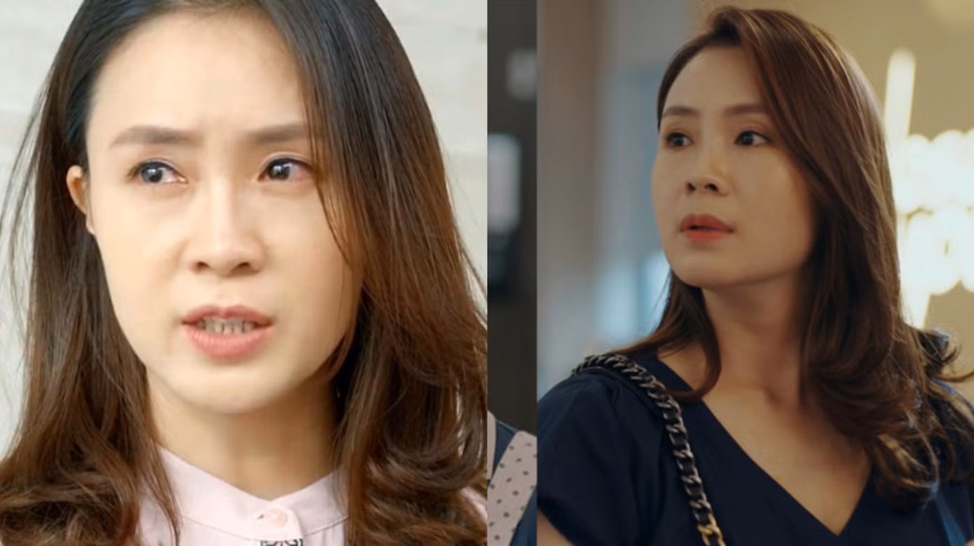 Tạo hình nhân vật Khuê và Phương (phải) của Hồng Diễm.