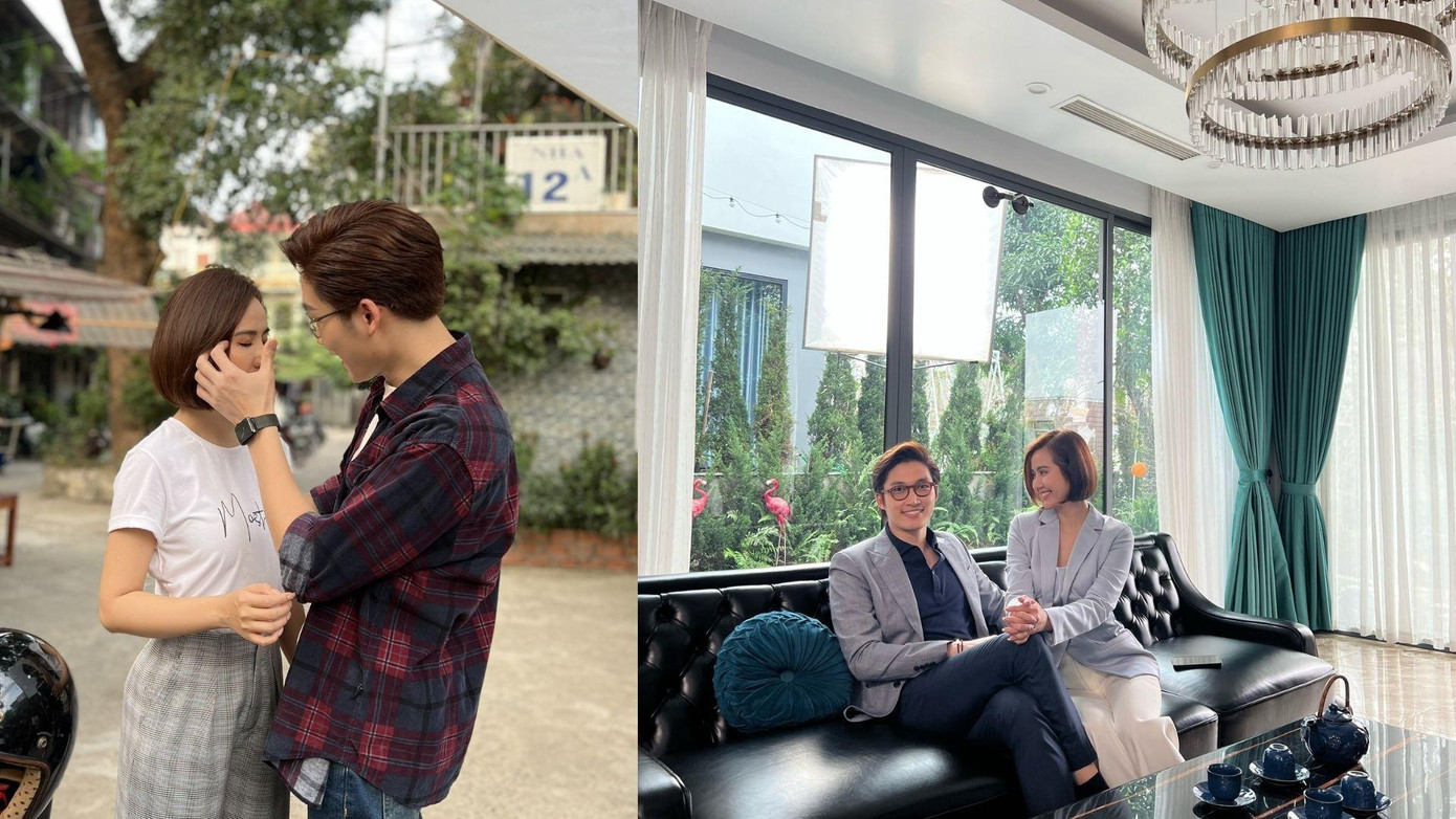 Cặp sao thân thiết ở hậu trường Thương ngày nắng về Cặp sao thân thiết ở hậu trường Thương ngày nắng về