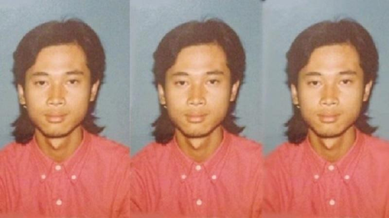 Mái tóc bổ luống ngày xưa của MC Long Vũ được chia sẻ trong Cuộc hẹn cuối tuần. Ảnh: CMH.