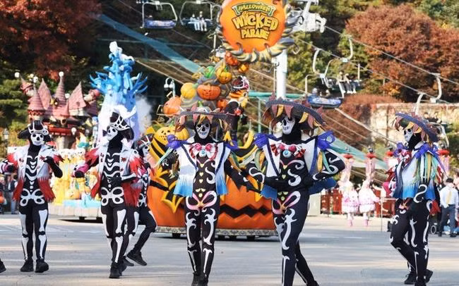 Các sự kiện đường phố mừng Halloween bị hủy bỏ. Ảnh: Yonhap.
