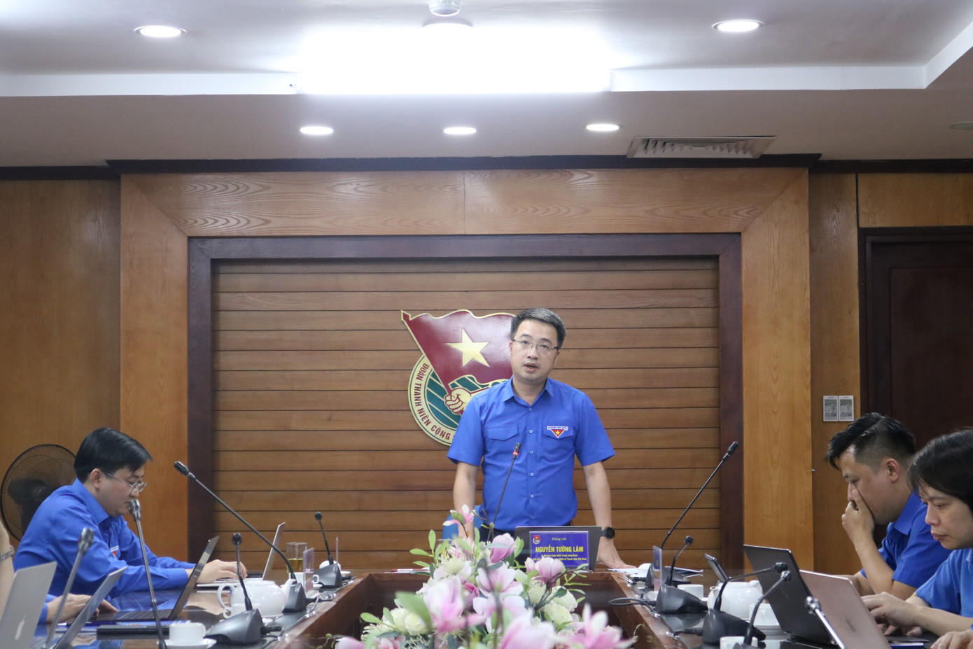 Hội nghị diễn ra dưới sự chủ trì của anh Nguyễn Tường Lâm, Bí thư T.Ư Đoàn, Phó Chủ nhiệm Thường trực UBQG về Thanh niên Việt Nam