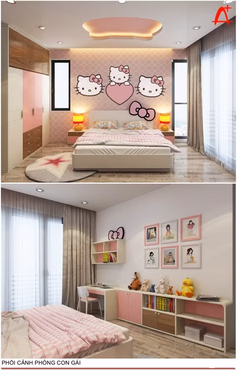 Nội thất biệt thự song lập 3 tầng sang trọng gần 300m2 ảnh 13