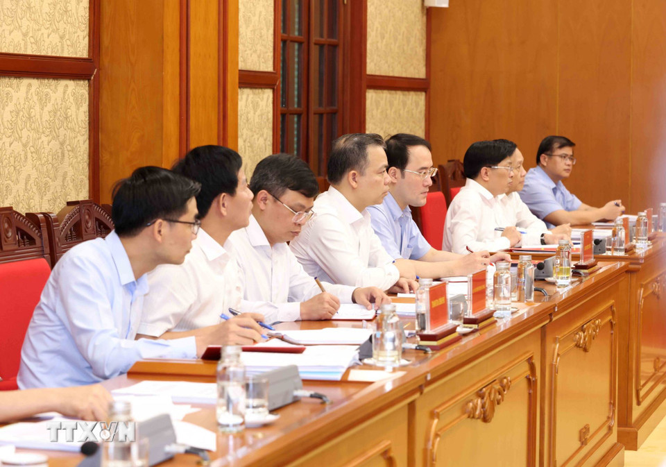 Đại biểu tham dự Phiên họp thứ 28 của Ban Chỉ đạo Trung ương về phòng chống tham nhũng, lãng phí, tiêu cực.