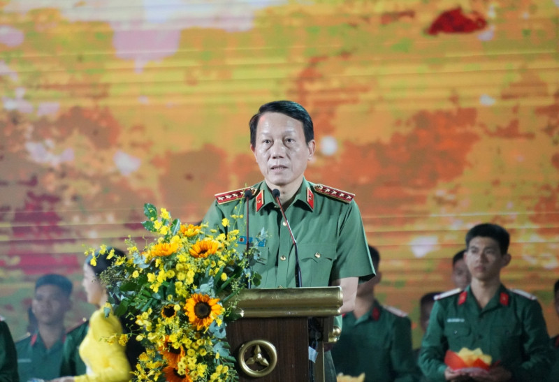 Đại tướng Lương Tam Quang - Bộ trưởng Bộ Công an phát biểu tại chương trình. Ảnh: Báo Công an Nhân dân Đại tướng Lương Tam Quang - Bộ trưởng Bộ Công an phát biểu tại chương trình. Ảnh: Báo Công an Nhân dân