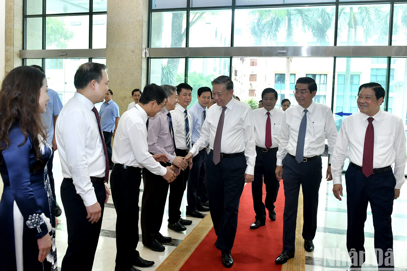 Tổng Bí thư Tô Lâm với lãnh đạo và cán bộ Ban Nội chính Trung ương.