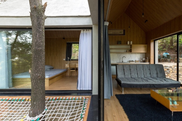 Ấn tượng với ngôi nhà 36m2 cheo leo trên đồi thông ở Sóc Sơn ảnh 4