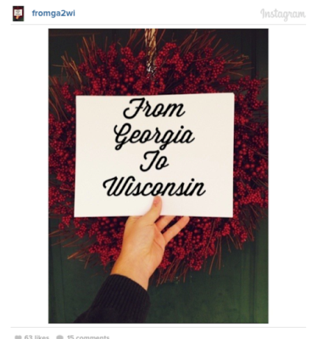 Một anh chàng đã lập tài khoản Instagram có tên "fromga2wi" để thực hiện dự án bao gồm những tin nhắn bằng hình ảnh cùng tên "From Georgia To Wisconsin" cho cô bạn gái Emily của mình. Một anh chàng đã lập tài khoản Instagram có tên